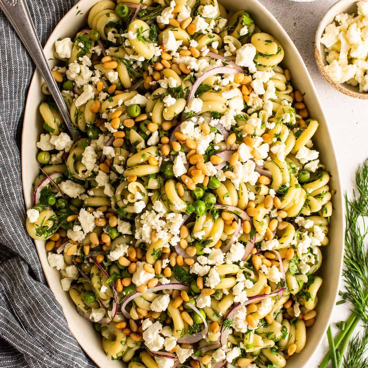 Garlic Lemon Pasta Salad: Delicious Served Warm or Cold